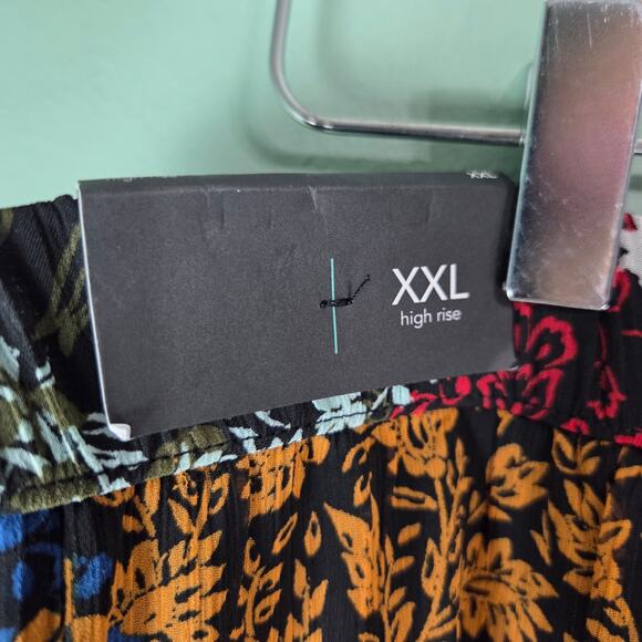 Maurices Womens Boho Ditsy Fall Floral High Rise Faux Wrap Maxi Skirt Size XXL - Picture 4 of 7